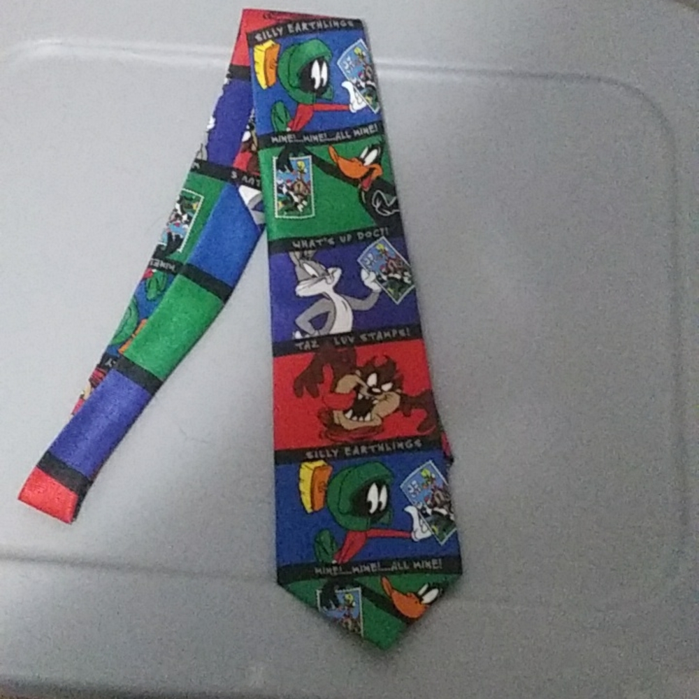 Looney Tunes Stamp Collection Tie